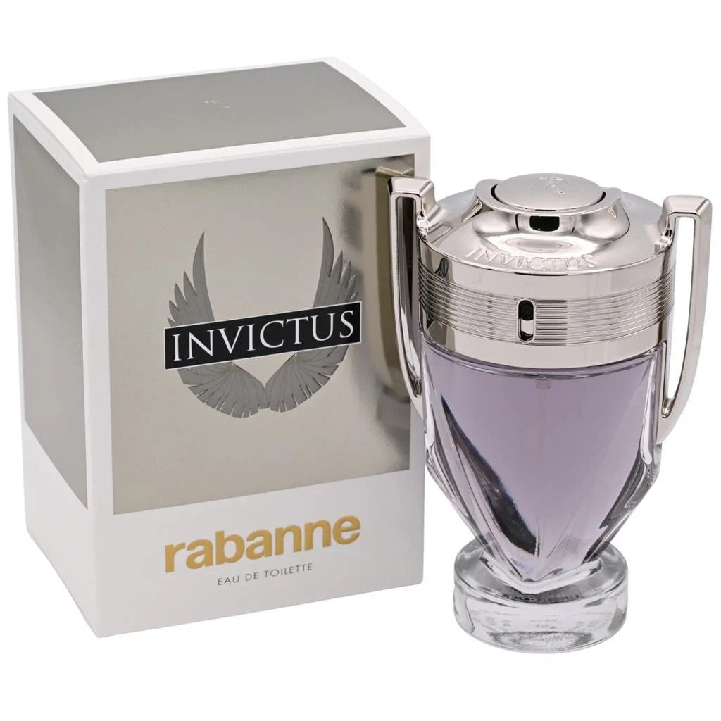 Paco Rabanne Invictus Eau de Toilette 100ml for Men – Fresh Grapefruit, Marine Notes & Woody Amber Fragrance