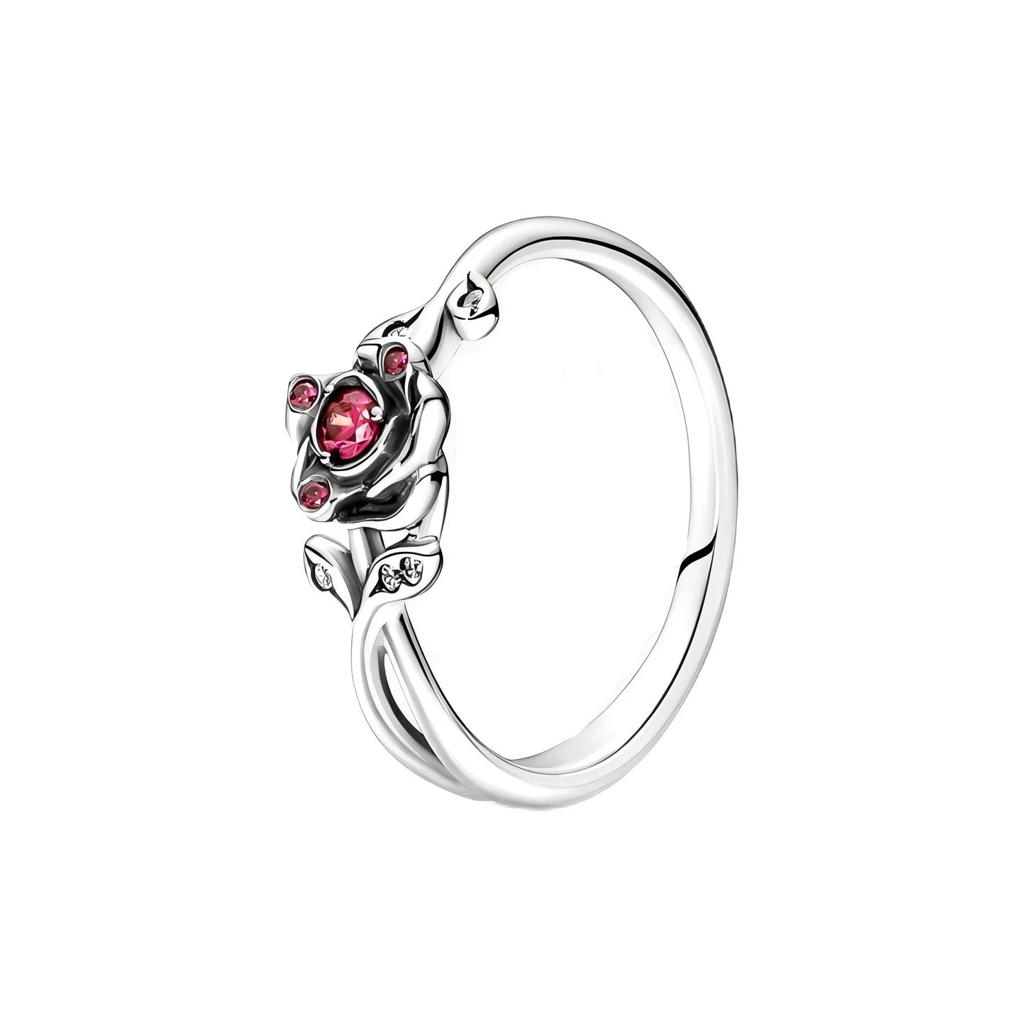 HOT 925 Sterling Silver All Princess Series Tiana Tiara,Aladdin Jasmine, Rapunzel Tiara Ring Women Finger Ring For Party Jewelry