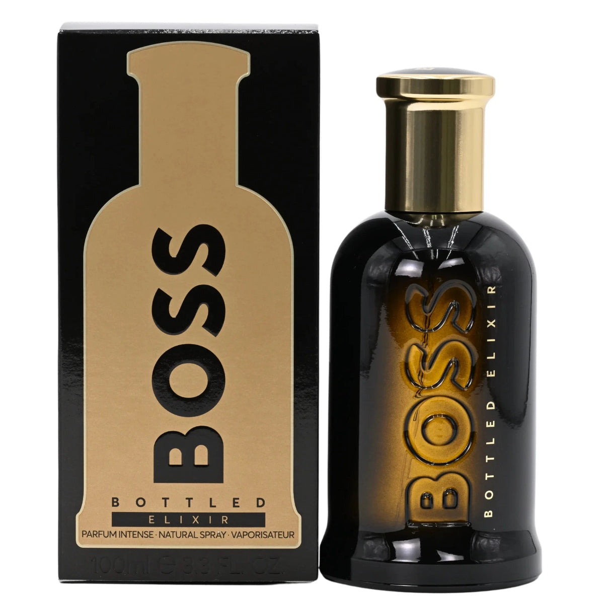 Hugo Boss BOSS Bottled Elixir Parfum Intense for Men – Rich Woody Amber Fragrance