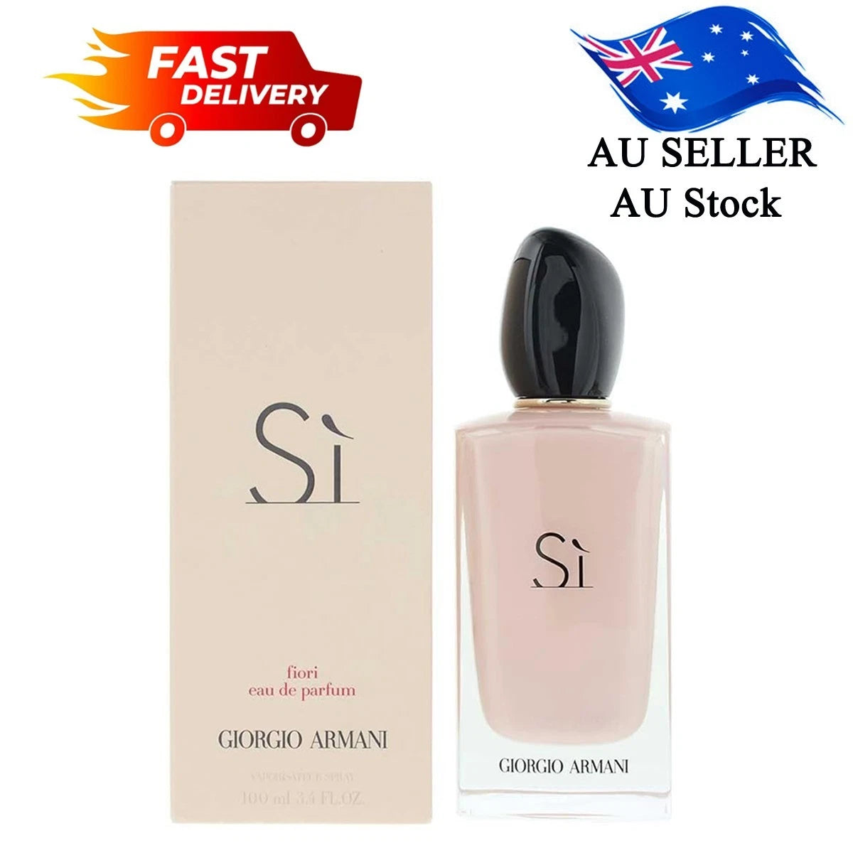 Giorgio Armani Sì Eau de Parfum 100ml for Women – Blackcurrant, Rose & Vanilla Chypre Fragrance