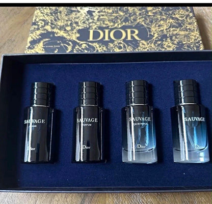 Dior Sauvage Travel Size Fragrance Gift Set – 4 x 30ml Spray Bottles
