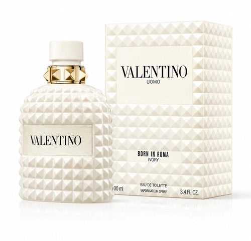 Valentino Uomo Born in Roma Ivory Eau de Toilette Spray for Men – 100ml / 3.4 oz