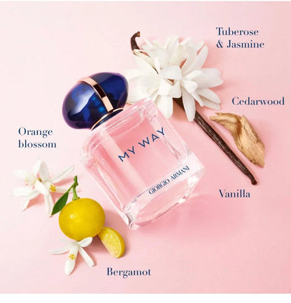 Giorgio Armani My Way Eau de Parfum 90ml for Women – Orange Blossom, Tuberose & Vanilla Floral Fragrance