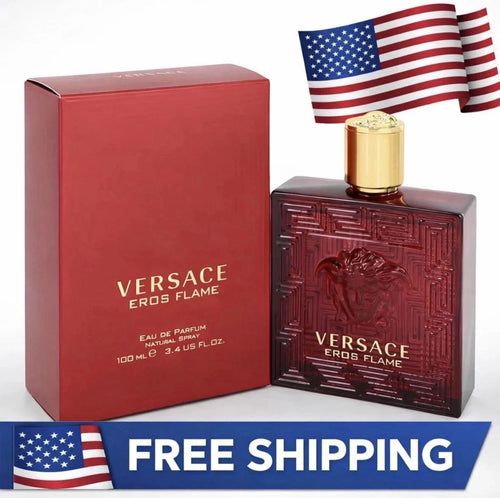 Versace Eros Flame Eau de Parfum 100ml for Men – Spicy Citrus & Woody Fragrance