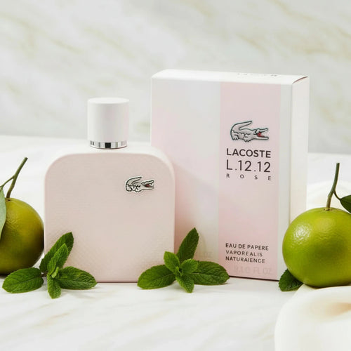 Lacoste L.12.12 Rose Eau de Parfum for Women – Floral Fruity Fragrance