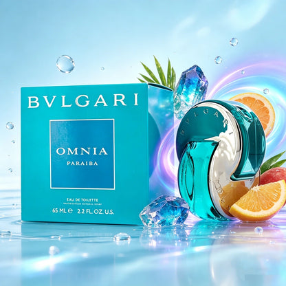 Bvlgari Omnia Paraiba Eau de Toilette 65ml for Women – Passion Fruit, Brazilian Gardenia & Woody Musk Fragrance