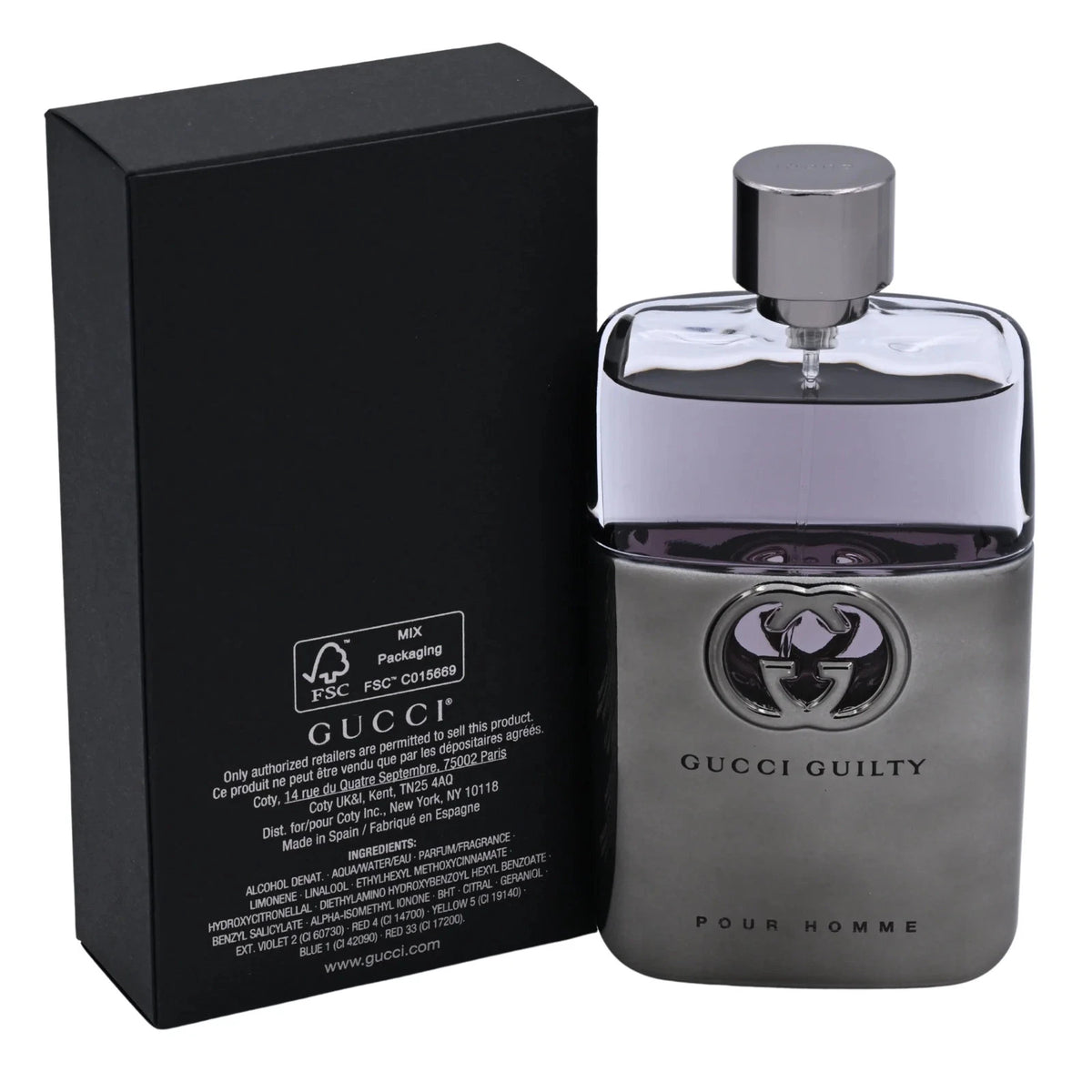 Gucci Guilty Pour Homme Eau de Toilette Spray for Men – Designer Fragrance
