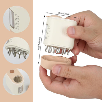 Electric Hair Oil Applicator and Scalp Massager 2 in 1, Opossum Hair Oil Applicator, Scalp Massager Hair Growth, Scalp Oil Applicator Head Massager Brush for Salon Care