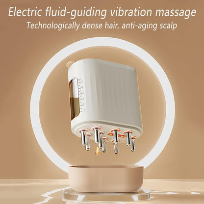 Electric Hair Oil Applicator and Scalp Massager 2 in 1, Opossum Hair Oil Applicator, Scalp Massager Hair Growth, Scalp Oil Applicator Head Massager Brush for Salon Care