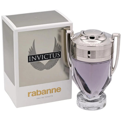 Paco Rabanne Invictus Eau de Toilette 100ml for Men – Fresh Grapefruit, Marine Notes & Woody Amber Fragrance