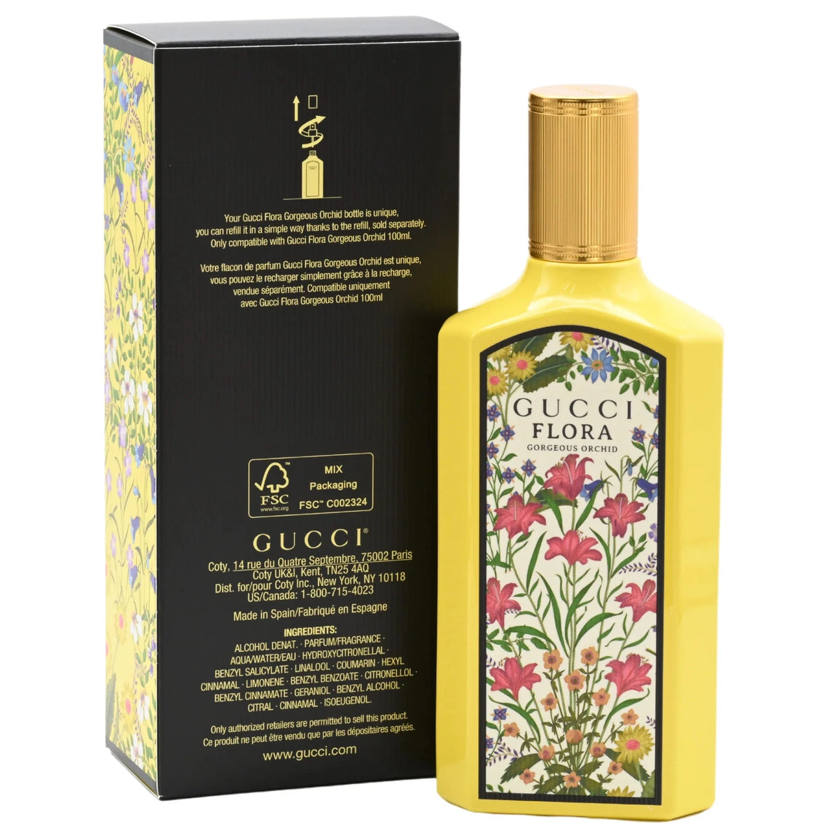 Gucci Flora Gorgeous Gardenia Eau de Parfum for Women 100ml – Floral Fruity Fragrance