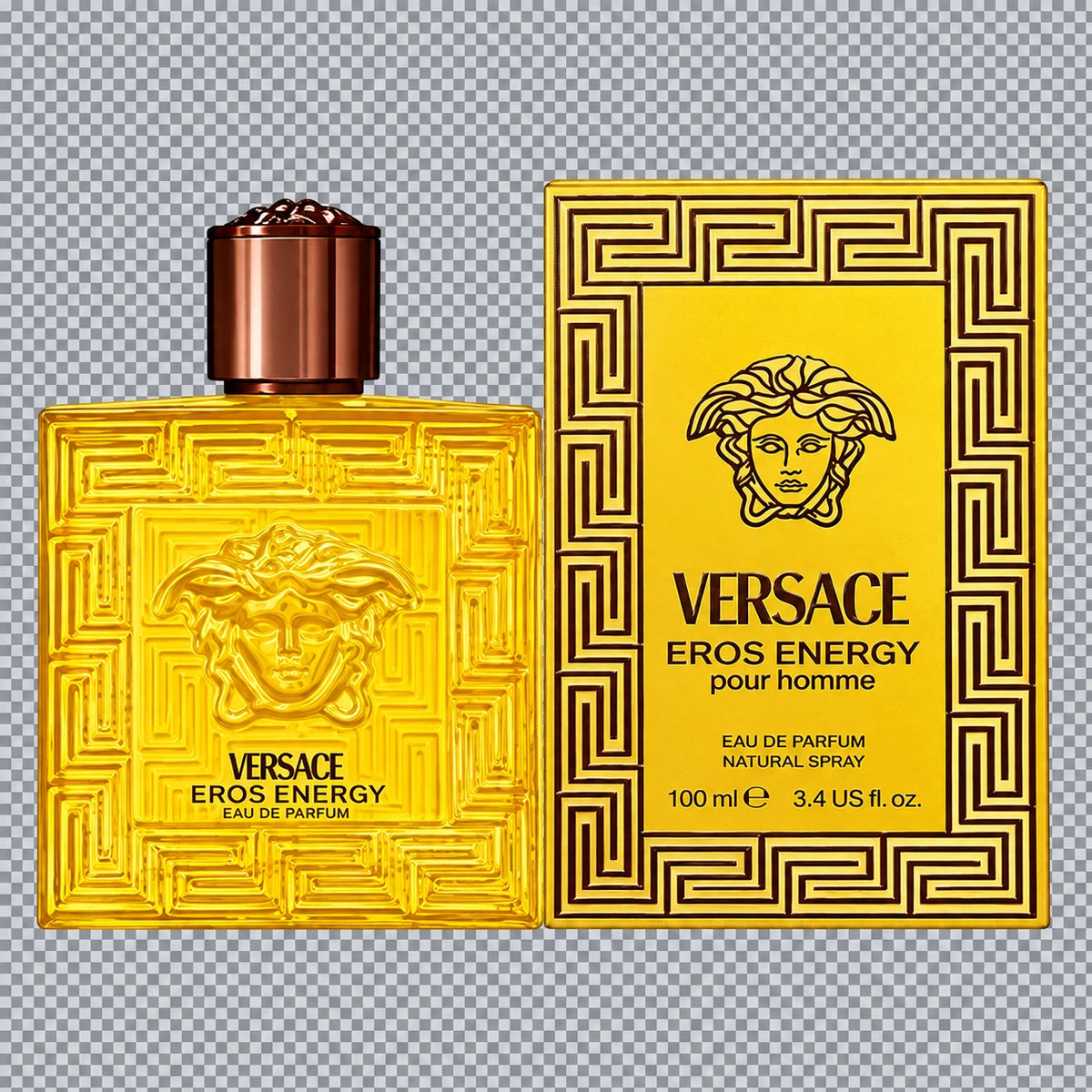 Versace Eros Energy Eau de Parfum 100ml – Men's Citrus, Bergamot & Woody Fragrance