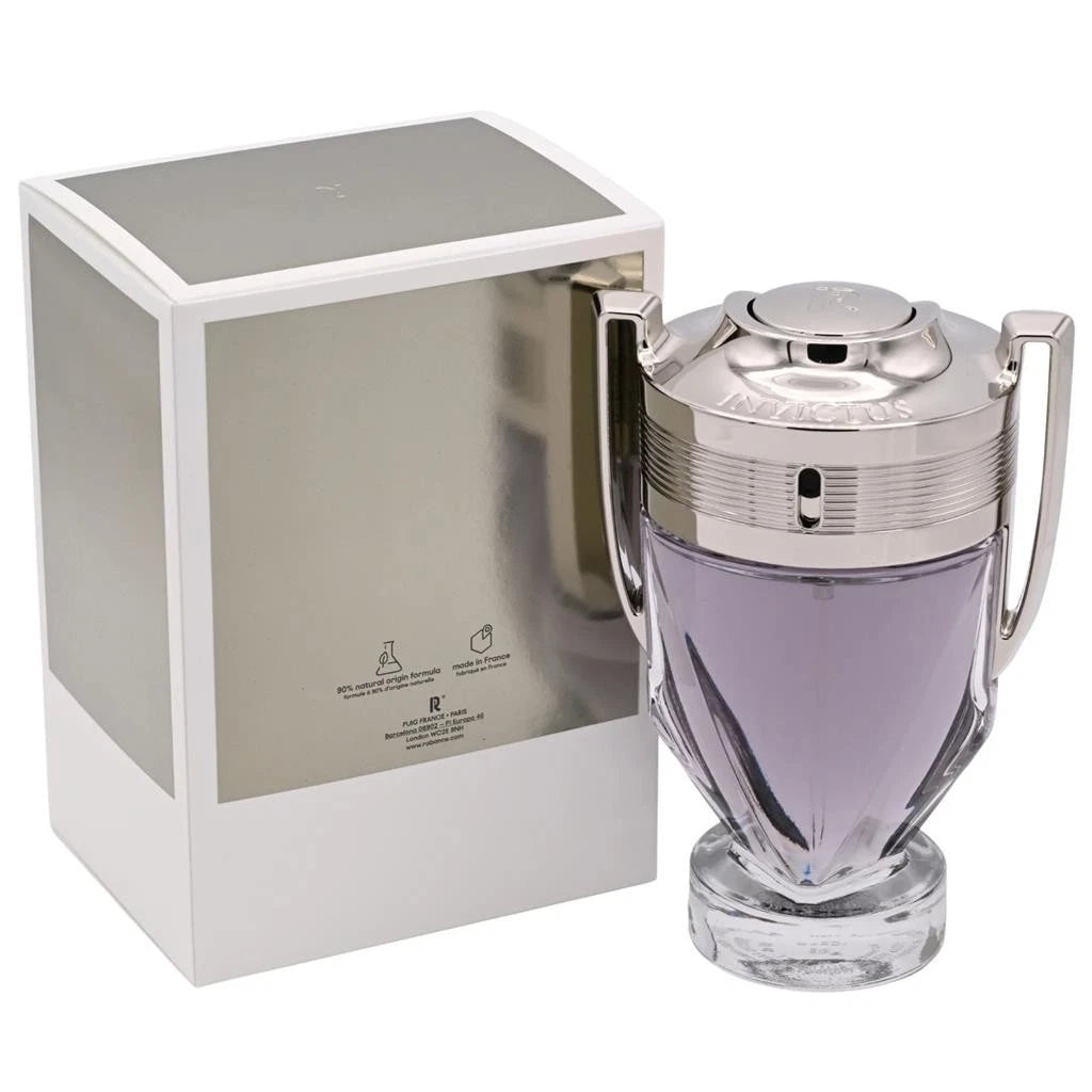 Paco Rabanne Invictus Eau de Toilette 100ml for Men – Fresh Grapefruit, Marine Notes & Woody Amber Fragrance