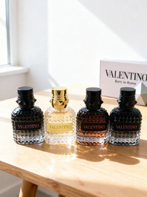 Valentino Uomo Born in Roma Men's Fragrance Gift Set – 4 x 30ml Spray Bottles