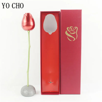Creative Love Heart Necklace Set with Rose Simulation Flower  St Valentin Jewelry Box  Birthday Gift for Girlfriend