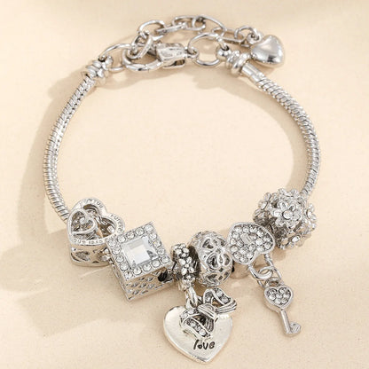 1PC Women's Fashion Pan Family Multi Element Beaded Bracelet Jewelry Accessories Suitable for Date, Party, Festival Gifts