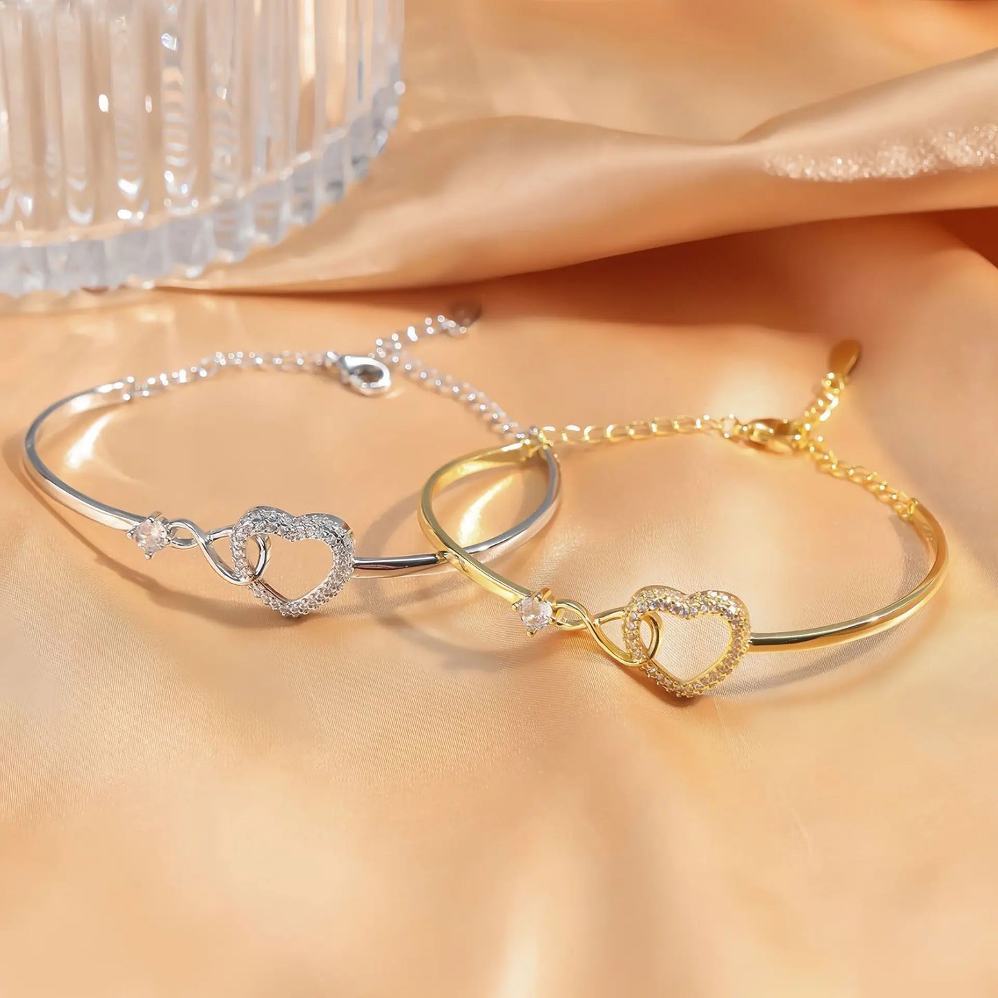 Spanish To My Daughter Infinite Symbol Hollow Heart Bracelet With Gift Box For Daughter's Birthday Party Adult Gifts