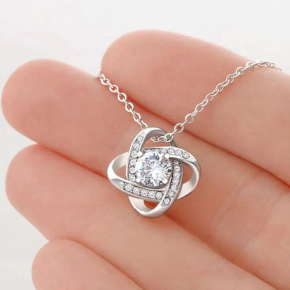 To My Love Preserved Flower Gift Box Four-leaf Clover Pendant Necklace With English Card for Women Christmas Anniversary Gifts