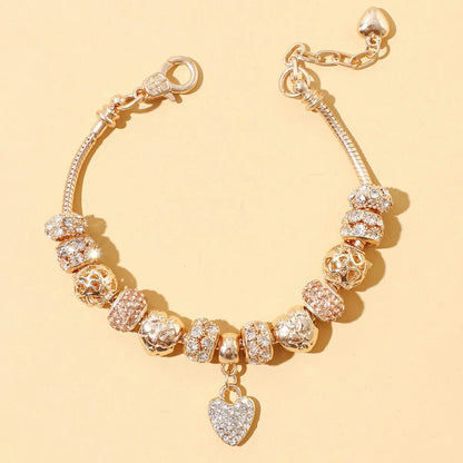 1PC Fashion Women's Stainless Steel Multi Element Accessory Pan Family Bracelet Suitable for Daily Wear, Party and Festival Gift