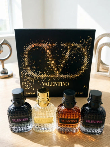 Valentino Uomo Born in Roma Men's Fragrance Gift Set – 4 x 30ml Spray Bottles