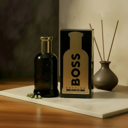 Hugo Boss BOSS Bottled Elixir Parfum Intense for Men – Rich Woody Amber Fragrance