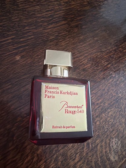 Maison Francis Kurkdjian Baccarat Rouge 540 Extrait Empty Perfume Bottle – 70ml (2.4 oz)