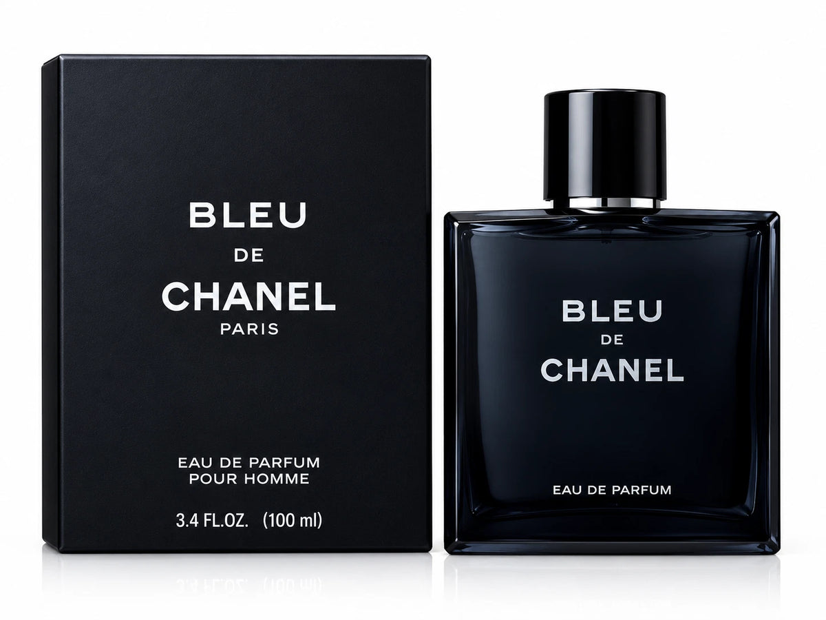 Bleu de Chanel Eau de Parfum 100ml for Men – Aromatic Woody Fragrance with Citrus, Cedar & Sandalwood