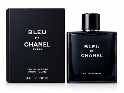 Bleu de Chanel Eau de Parfum 100ml for Men – Aromatic Woody Fragrance with Citrus, Cedar & Sandalwood
