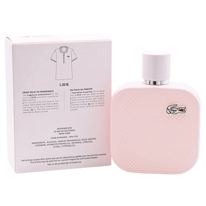 Lacoste L.12.12 Rose Eau de Parfum for Women – Floral Fruity Fragrance