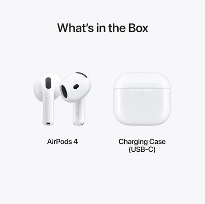 Apple AirPods 4 with Active Noise Cancellation (ANC) – Wireless Earbuds with USB-C Charging Case, White